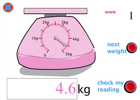 Scales Reader - ICT Games - Maths Zone Cool Learning Games