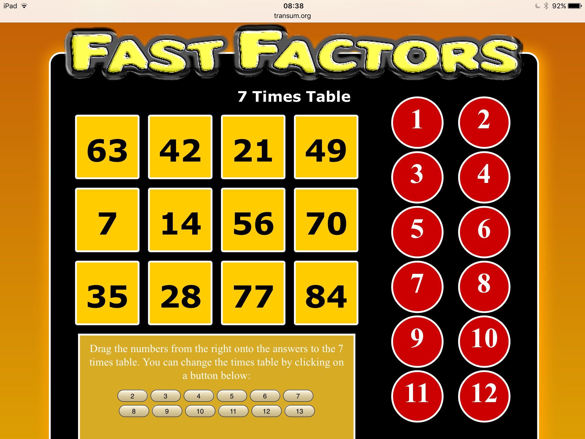 Fast Factors Maths Zone Cool Learning Games