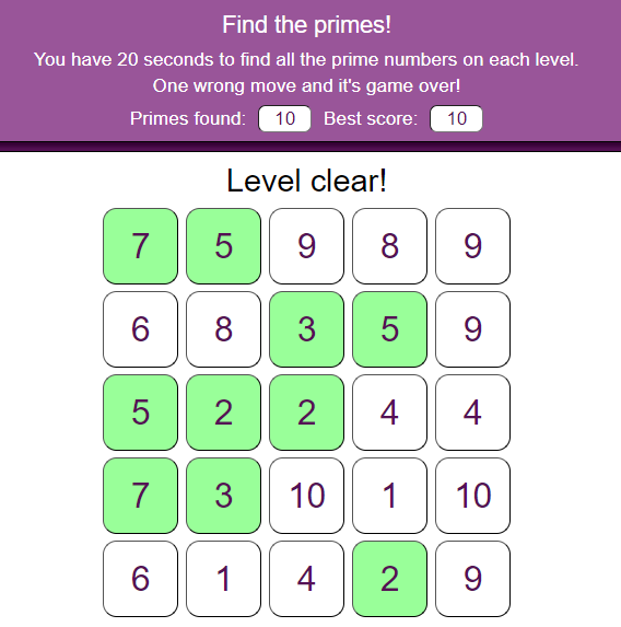 Mosaic Zero to Ten – DigiPuzzle – Maths Zone Cool Learning Games