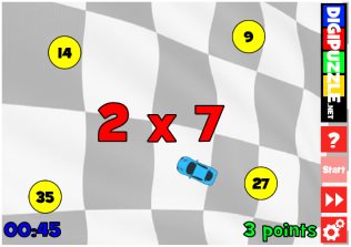 Math Racer Multiplications