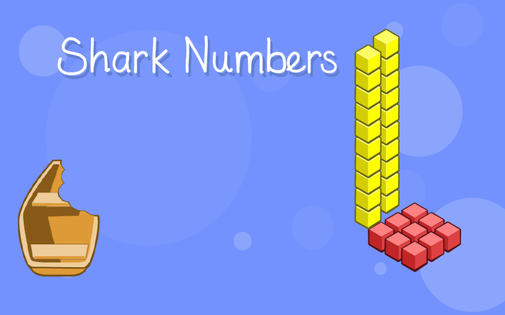 Shark Numbers - ICT Games - Maths Zone Cool Learning Games